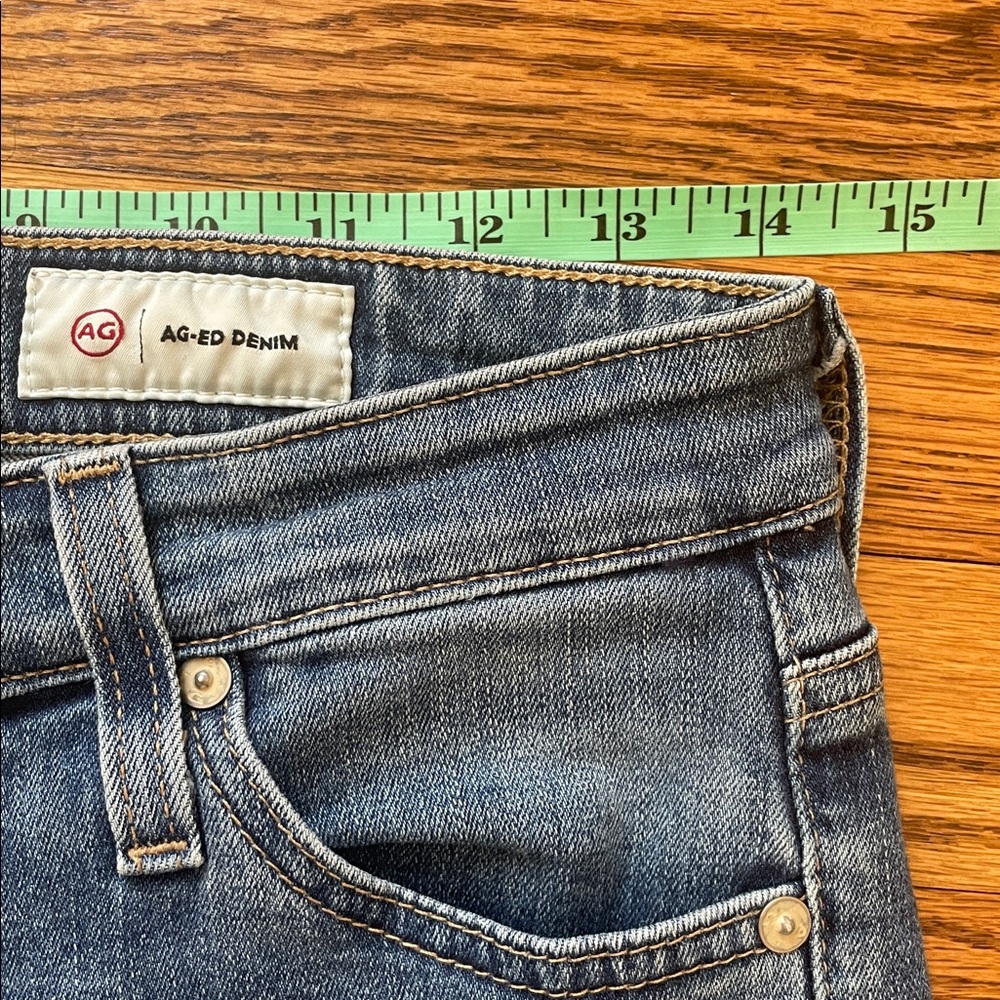 AG-ed denim Adriano Goldschmied jeans womens straight leg High Rise 27R - Picture 8 of 11